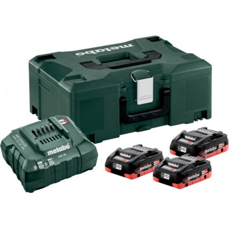 Metabo Basic-Set 3xLiHD 4.0 Ah + ML 685133000