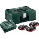 Metabo Basic-Set 3xLiHD 4.0 Ah + ML 685133000