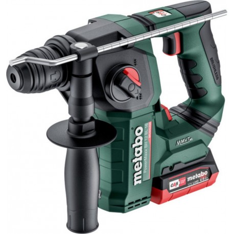 Metabo Marteau perforateur sans fil BH 12 BL 16 (600207800) metaBOX 145 12V 2x4Ah LiHD + ASC 55