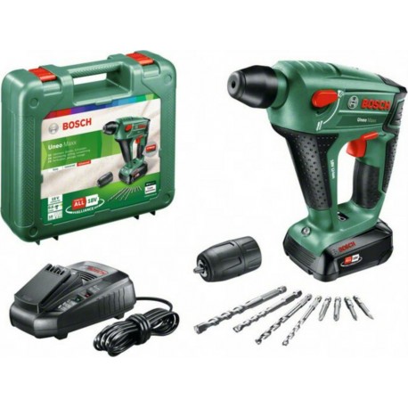 Bosch Marteau perforateur sans fil Uneo Maxx, avec 1xPBA 18V 2,5 Ah batterie rechargeable 060395230F