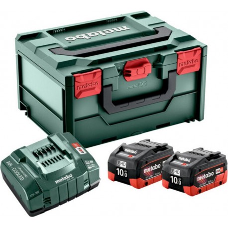 Metabo Set de base 2xLiHD 10Ah + ASC 145 + metaBOX (685142000)