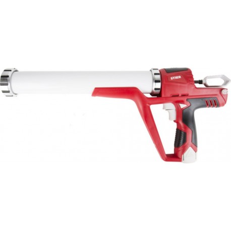 Stier Basic Pistolet à cartouches sans fil STIER Basic+ 3800N, avec 2 batteries 12 V / 1,5 Ah + chargeur + tube 400 ml 903090