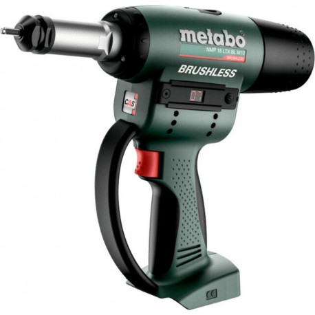 Metabo Pistolet à écrous à sertir sans fil NMP 18 LTX BL M10, metaBOX 145 M 601788840