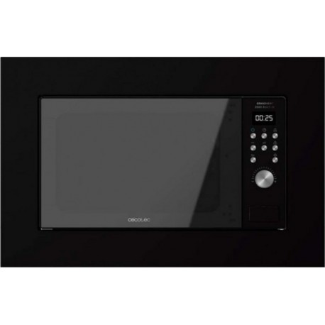 Micro-ondes encastrable cecotec grandheat 2000 built-in black noir, 700 w, 20 l de capacité