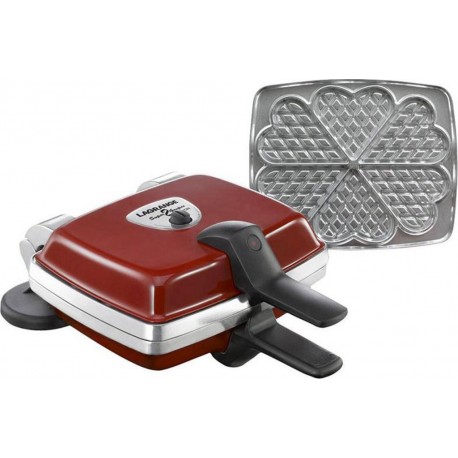 Lagrange Gaufrier Gaufres Coeur Super 2 Rouge 1000W 039511