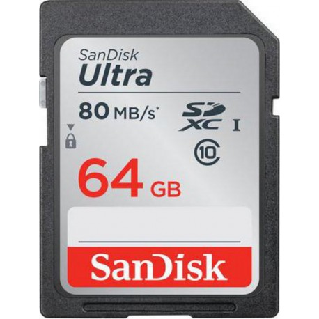 Sandisk Carte SDXC 64 Go Ultra - Carte mémoire