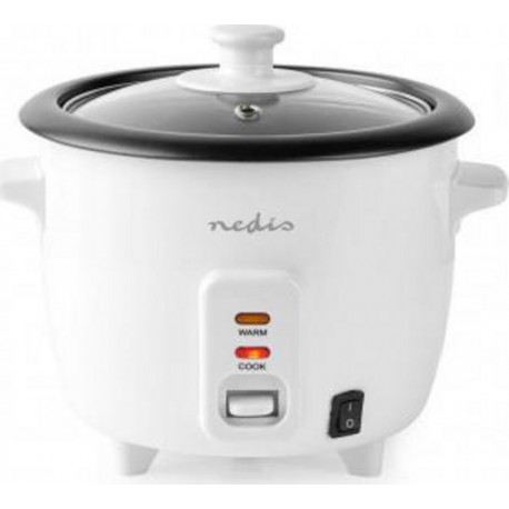 Nedis Cuiseur à Riz 300W 0,6L Blanc