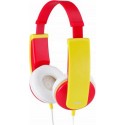 JVC Casque HA-KD5 rouge et jaune