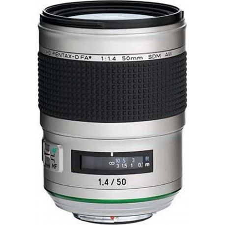 Pentax Objectif pour Reflex HD FA 50mm f/1.4 SDM AW Silver Edition