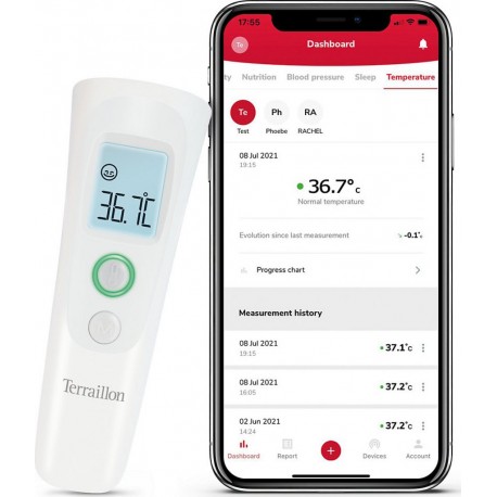 Terraillon Thermomètre connecte thermo smart