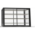 NC Vitrine chaude extra large série integra 3 niveaux et 2 portes - 1200x900 mm - sayl