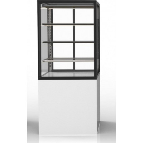 NC Vitrine chaude vitrée avec base série integra 3 niveaux - 600x1400 mm - sayl