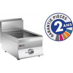 NC Réchaud vitrocéramique 2 zones - gamme 650 - baron - acier inoxydable400650295