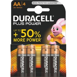 Duracell Plus Power 4 piles 1,5V alcalines AA (lot de 3)