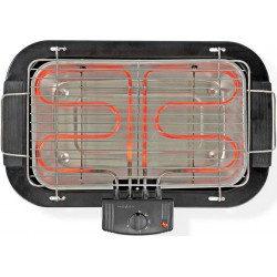 Nedis Barbecue Électrique Rectangulaire 38x22cm 2 000 W