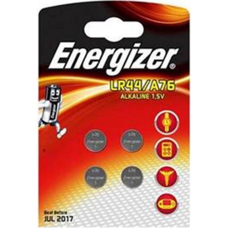 Energizer Alkaline 4 piles boutons 1,5V LR 44/A76 (lot de 2)