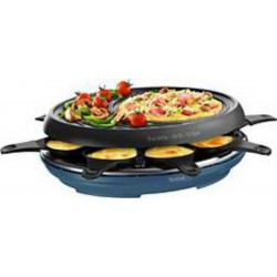 Tefal Raclette - Fondue Raclette RE310401 Colormania 8 personnes bleu acier