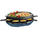 Tefal Raclette - Fondue Raclette RE310401 Colormania 8 personnes bleu acier