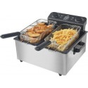 NC Friteuse électrique double cuve amovible 6l inox family fryer