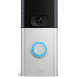 RING Sonnette sans fil Video Doorbell - Satin Nickel Slim