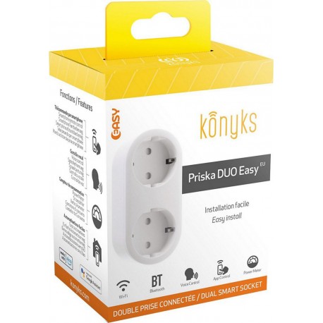 Konyks Prise connectée Priska Duo easy Wi-Fi + BT