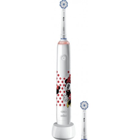 Oral-B Brosse à dents électrique PRO 3 Junior Minnie HBOX + 1 brossette