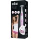 Braun Tondeuse Silk-épil Bikini Styler 3 en 1 Rose FG1100