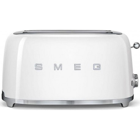 Smeg Grille-Pain Blanc 1500W 4 Tranches TSF02WHEU