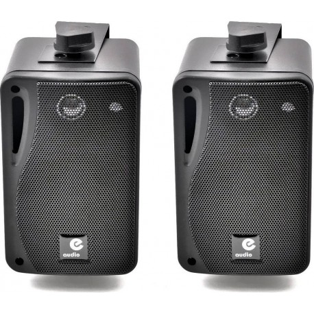 e-audio pack enceinte Home Cinéma B416B - Paire d'enceinte passive noire 4