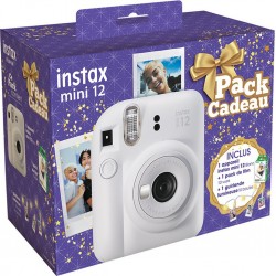 Fujifilm Appareil photo Instantané Mini12 White PACK NOEL