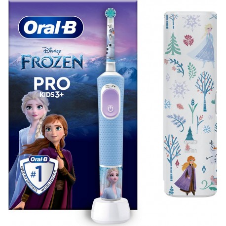 Oral-B Brosse à dents électrique Vitality Pro Kids Frozen + Etui de voyag