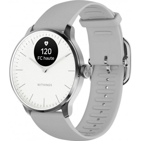 Withings Montre santé Scanwatch Light Blanche