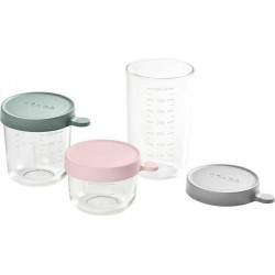 Beaba Pot de conservation 3 verres 150ml + 250ml + 400ml