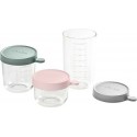 Beaba Pot de conservation 3 verres 150ml + 250ml + 400ml