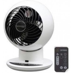 Iris Ohyama, Ventilateur Silencieux, Oscillant et Ultra-Puissant avec Télécommande - Woozoo - PCF-SC15T, blanc, 38 W, 30m²