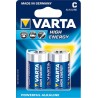 Varta Alkaline High Energy 2 piles 1,5V C LR14 (lot de 4)