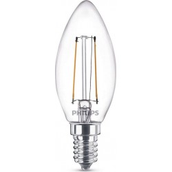 Philips ampoule LED flamme E14 2W (25W) 2700K blanc chaud (lot de 3)