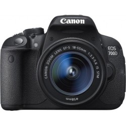 Canon Appareil Photo Reflex EOS 700D Noir + Objectif 18-55mm 18MP