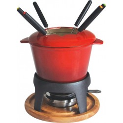 Baumalu Fondue Bourguignonne fonte rouge 10 personnes 385050