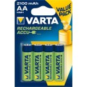 Varta 4 piles rechargeables 2100mAh 1,2V AA (lot de 2)