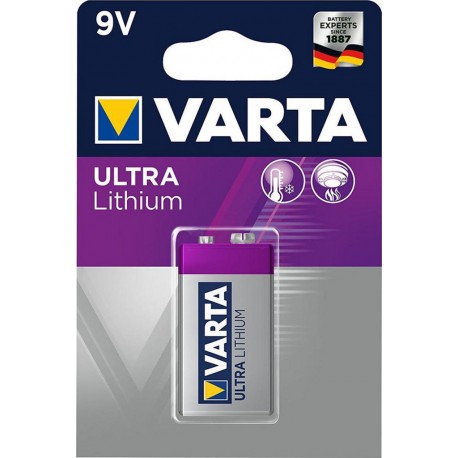 Varta Ultra Lithium pile 9V 6LR61 (lot de 2)