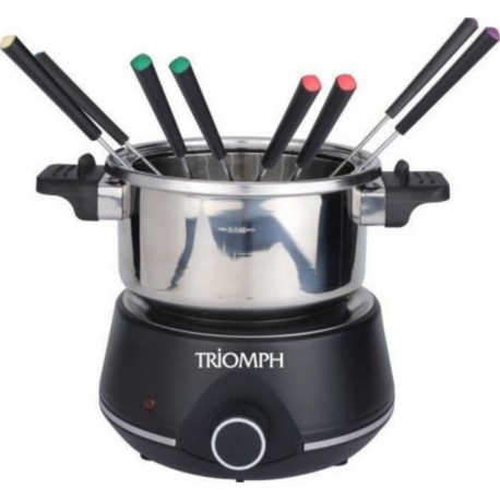 Tri3700104521896 Triomph etf2189 - fondue éléctrique 1400W - 2l - 8 personnes - plaque chauffante antiadhésif - poignées froides