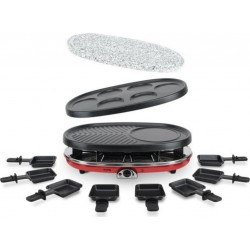 H.koenig rp418 appareil a raclette 4 en 1 raclette crepiere grill pierre a griller 1500W