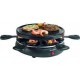 Bestron gril à raclette arc650 800 w noir