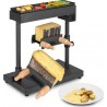 Klarstein appenzell xl - machine á raclette traditionnelle avec grill 600 w, 2 supports á fromage