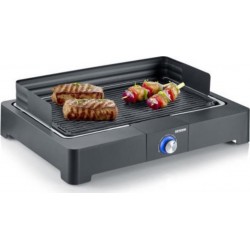 Severin pg8562 barbecue de table électrique - 2200W - gril en fonte d'aluminium - bac a eau réducteur de fumée et d'odeurs - … S