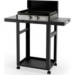 Plfo250dc plfo250dc Plancha gaz 4200W plaque fonte émaillée 50x35cm avec chariot - plfo250dc plfo250dc