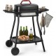 Klarstein gatsby grill électrique 2000W - table d'appoint - 4 pieds acier inox -nettoyage facile - noir FRY2-GatsbyG-BL