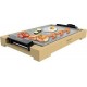 Plancha électrique cecotec tasty&grill 2000 bamboo mixstone bois, 2000 w, thermostat réglable