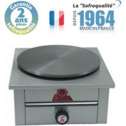 Crêpière gaz - 1 plaque - l 420xp 420 mm- sofraca